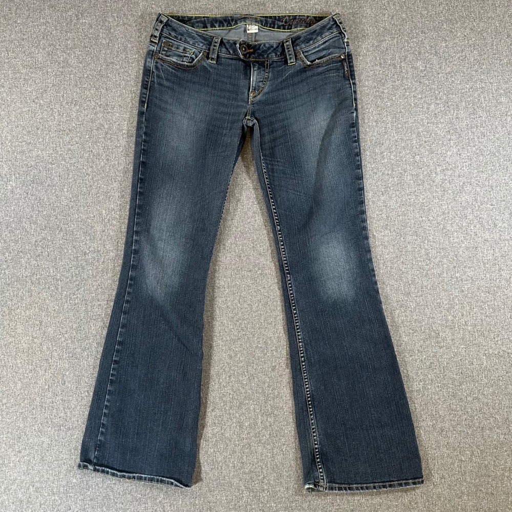 Silver Jeans Co. Jeans Womens 31 Tuesday Blue Low Pro Bootcut Dark Wash